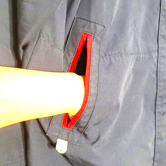 Thunder Bay Vintage Blue Casual Red Jacket Coat Snap Button Front Plus Size 16 - Picture 3 of 12